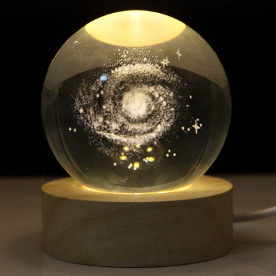 3D Crystal ball Planet Night Light